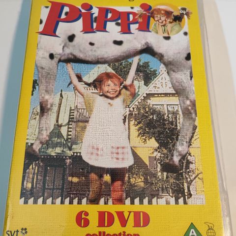 Pippi Langstrømpe DVD boks 6 DVDer Norsk utgave