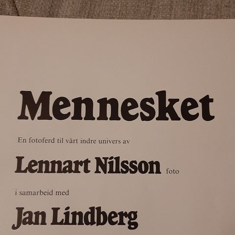 "MENNESKET" av Lennart Nilsson