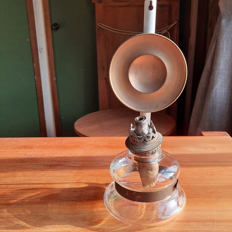 Antikk retro gammel parafinlampe
