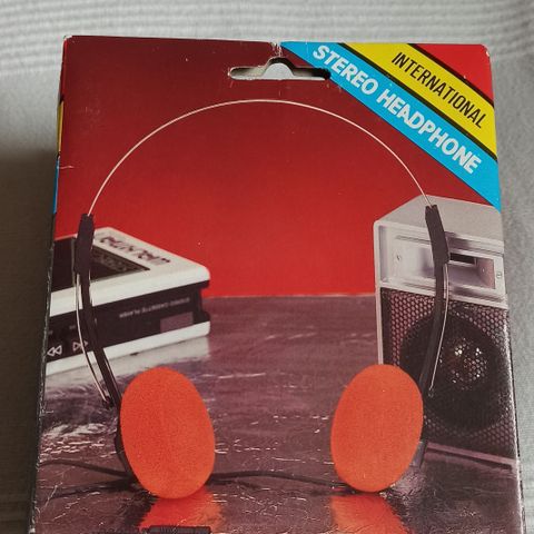 Hodetelefoner/Headset Vintage til Walkman. Ubrukt