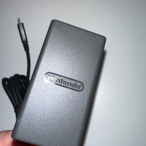 Nintendo Switch. Ladekabel. Strømadapter. Strømkabel. Ny. Original