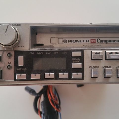 Pioneer KEX 73 Component radio / kassettspiller. Retro classic veteran