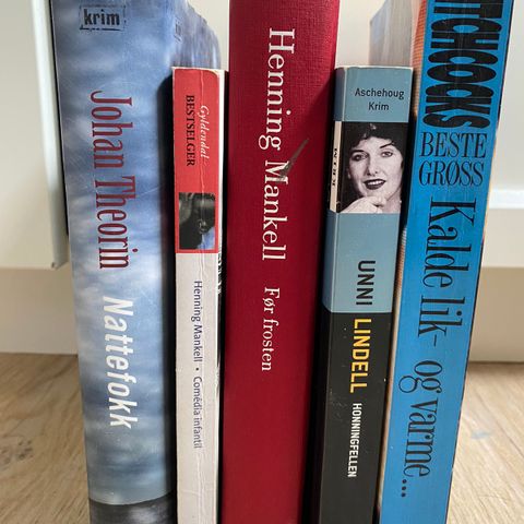 Krim (Lindell, Hitchcock, Theorin, Mankell)