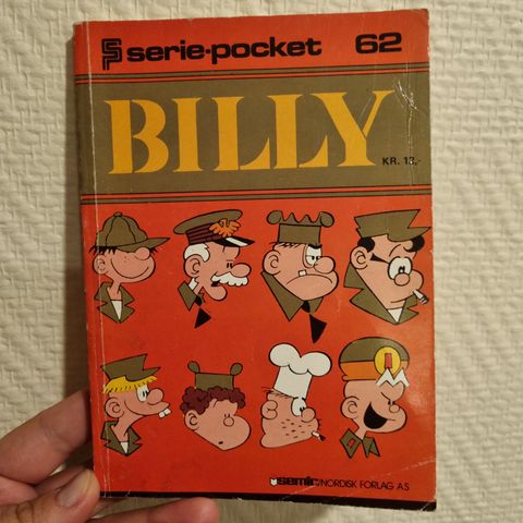 Billy tegneserieblade. Serie-pocket 62 (1981).