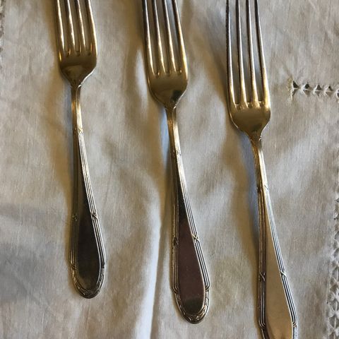 Gamle sølv gafler