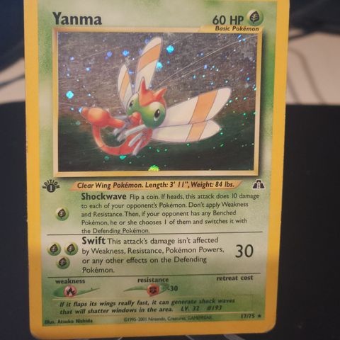 Yanma 1edition Holo 17/75