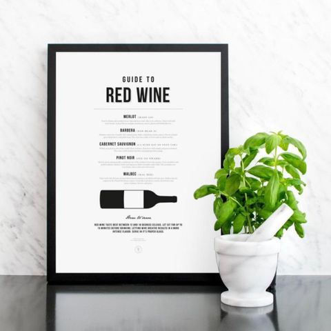 Plakat/Poster 30x40 Red Wine (Desenio)