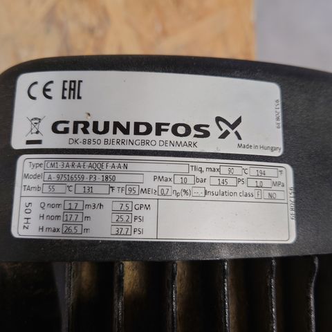 Grundfos pumpe