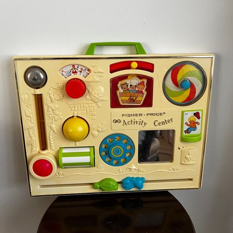 Retro/vintage leke/aktivitetsbrett, Fisher Price