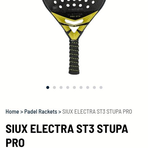 Padel; Splitter ny! Siux Electra ST3 Stupa Pro 2024