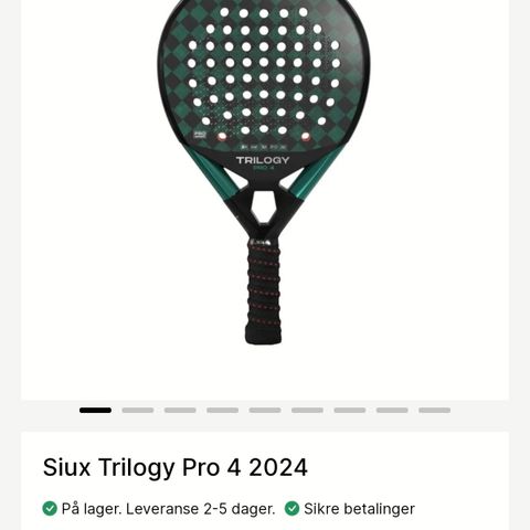 Padel; Splitter ny!! Siux Trilogy Pro 4 2024