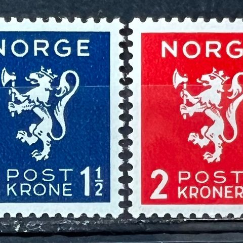 Norge NK 229-232 Løve kronemerker postfrisk