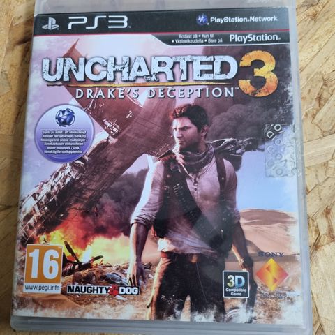 Meget pent PS3 Uncharted 3 Drake's Deception