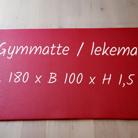 Gymmatte / lekematte / babymatte / treningsmatte