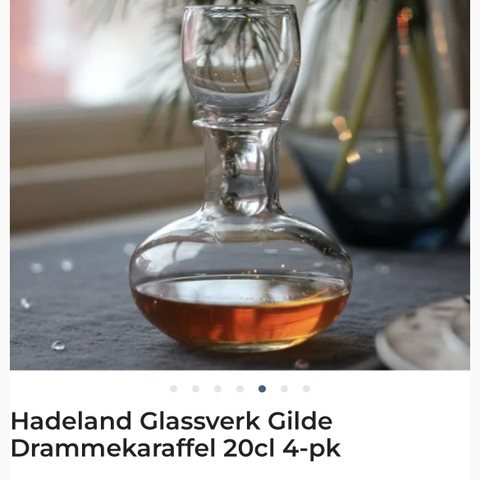 Gilde Drammeglass fra Hadelands glassverk
