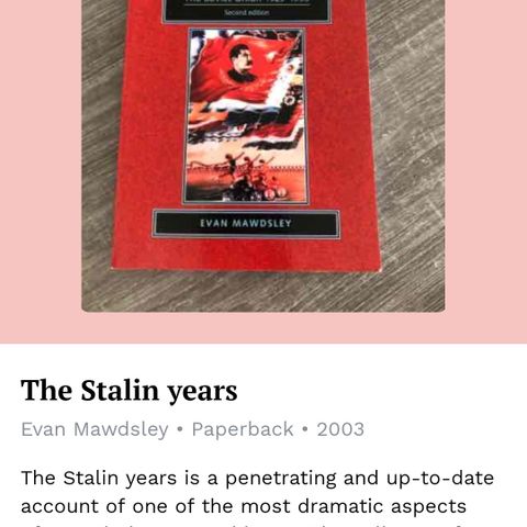 Fagbok: the Stalin years