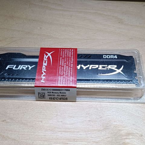 (Ny) HyperX Fury 8GB DDR4 2133MHz RAM