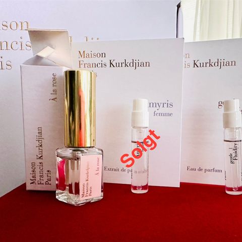 Maison Francis Kurkdjian, Travel Parfum og samples