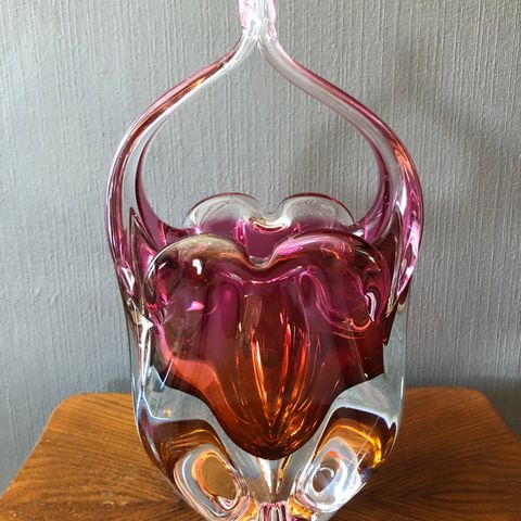 Vase - Kunstglass - 290.-