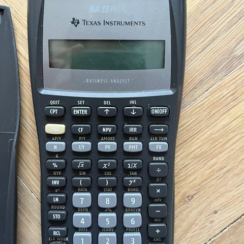 Texas Instruments BAII Plus finanskalkulator