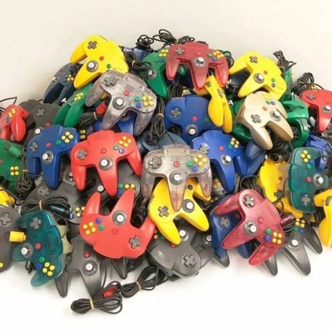 Nintendo 64 kontroller Og Utstyr