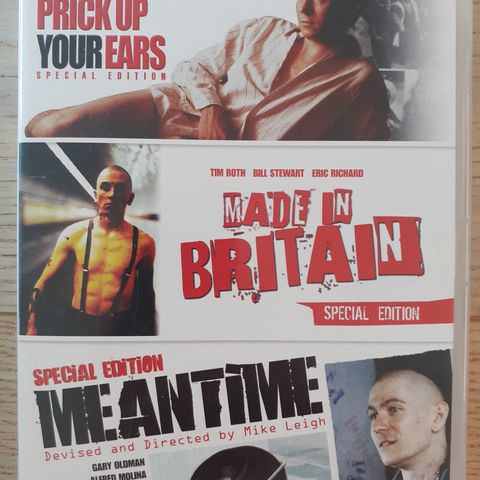 Prick Up Your Ears + Made In Britain + Meantime DVD (Stort utvalg)