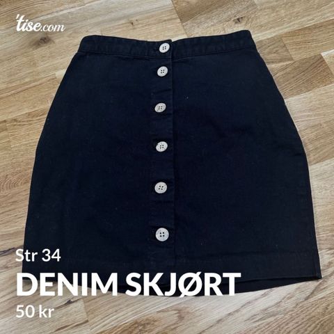 Denim skjørt