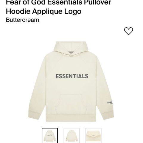 FOG Essentials Pullover Hoodie Applique Logo