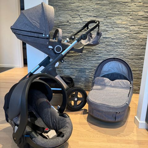 Stokke trailz komplett vogn + Stokke iZi Go Modular by BeSafe