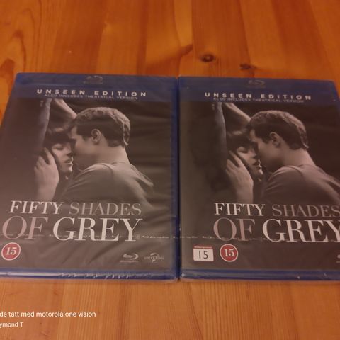 2 stk Fifty shades of grey, Ny i plast