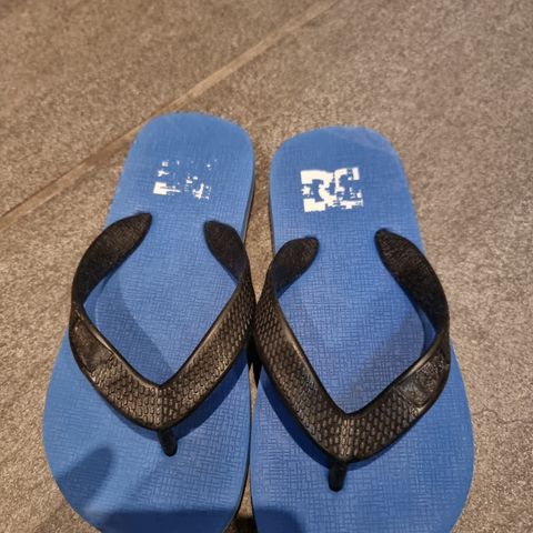 DC flip flop, sandaler, gutt, blå, str. US 11-12