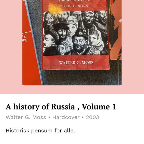 Fagbok: A history og Russia