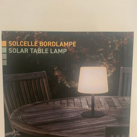 Solcelle bordlampe Blokhus