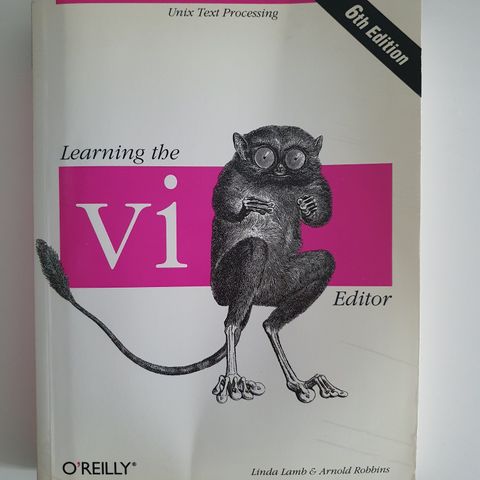 "Learning the vi Editor", 6th edition