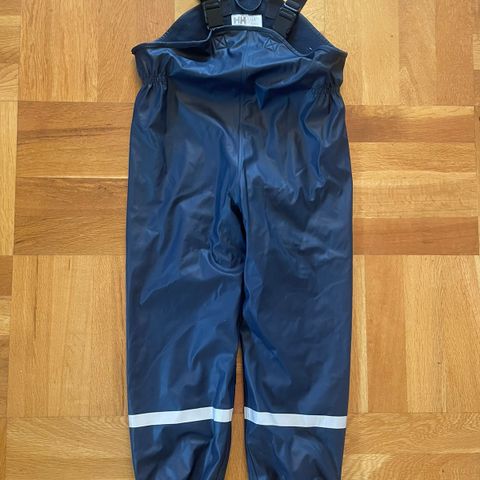 Helly Hansen fôret regnbukse str 122