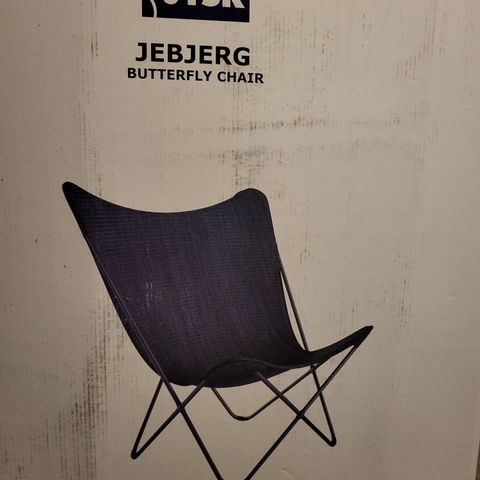 Jebjerg butterfly stol grå/svart