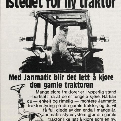 Janmatic servo til massey ferguson 100 serie øk