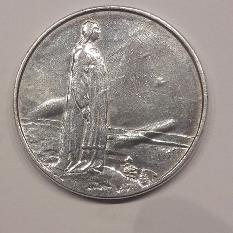 Mor Norge mynt 2 kroner 1914