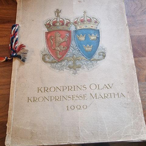 Kronprins Olav og krinprinsesse Martha 1929 bryllup