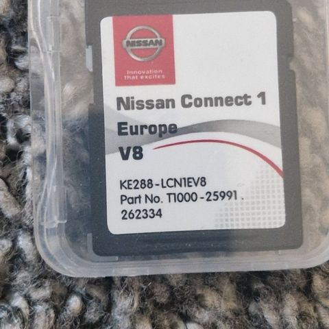 Nissan Connect 1 GPS Europa kart SD Kort 2018