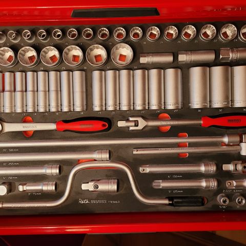 Teng Tools  TTESK63  PIPENØKKELSETT EVA 63 DELER