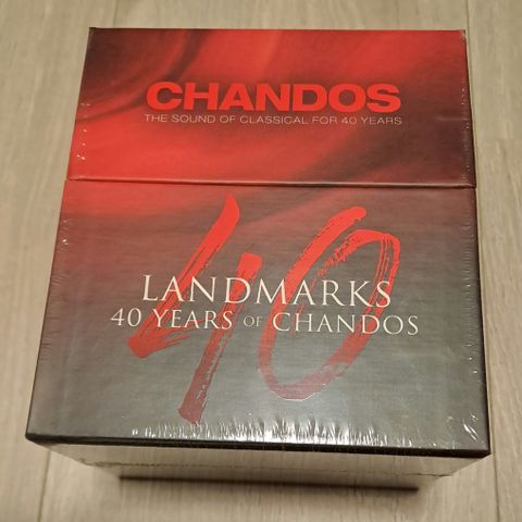 Chandos 40 års jubileumsboks 40 CDar, ny i innpakning