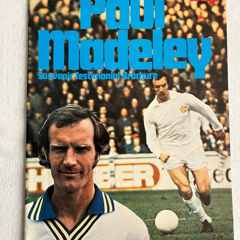 Paul Madeley Leeds United Testimonial Brochure 1977