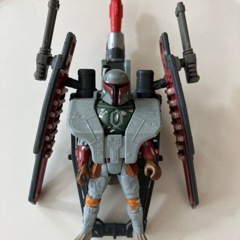 Star Wars Boba Fett with Wing Blast Rocket Kenner 1996