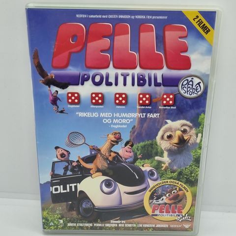 Pelle Politibil. Går i vannet og På sporet. Dvd