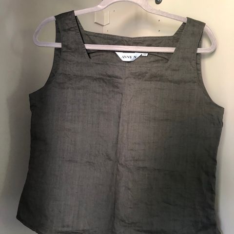 Topp/bluse i lin, str. 40