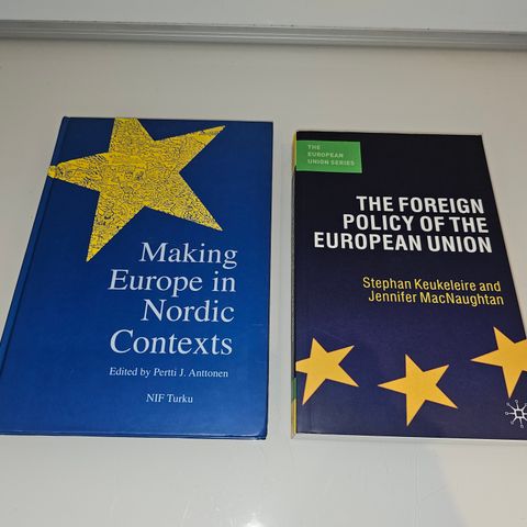 2 stk bøker om EU og politikk
