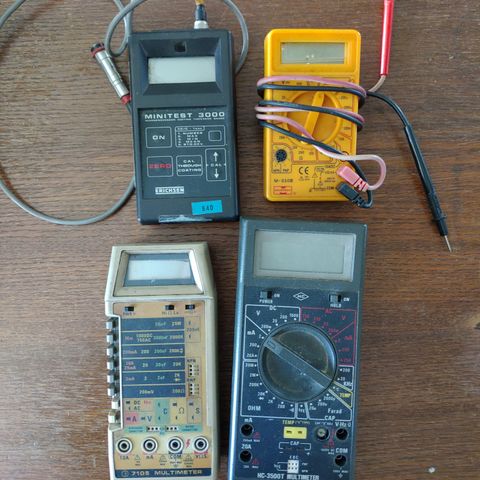 3 stykk multimeter