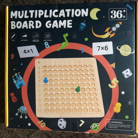 Gangespill - Multiplication board game