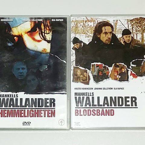 4 DVD.MANKELLS WALLANDER FILMER.